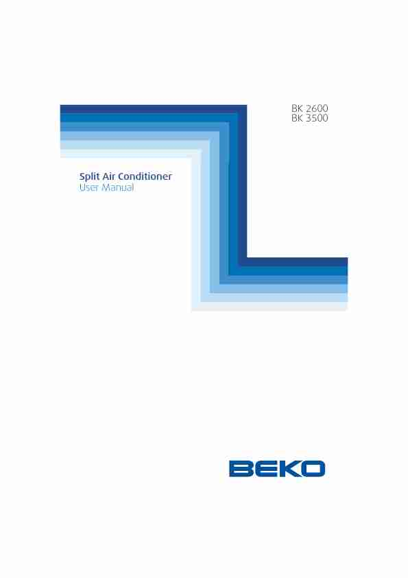 Beko Air Conditioner BK 2600 and BK 3500-page_pdf